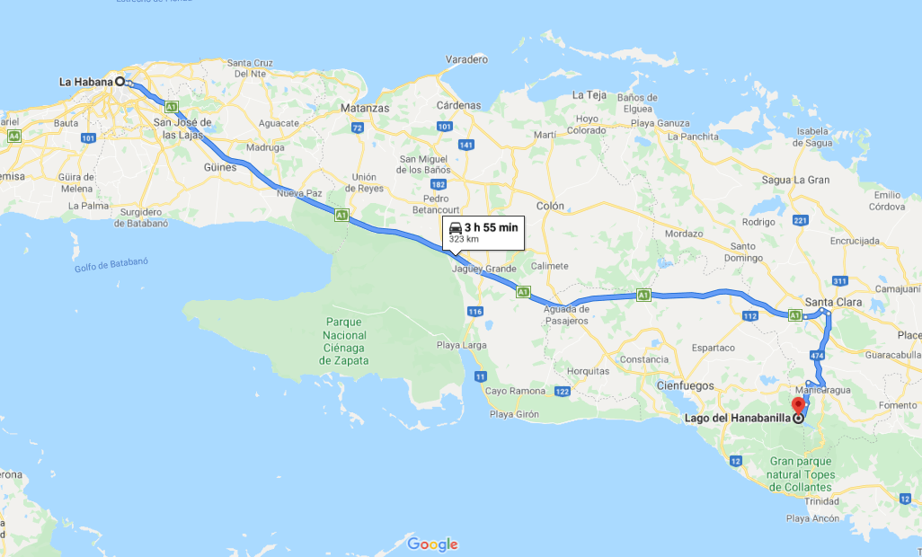 Cómo llegar a Lago Hanabanilla, Cuba