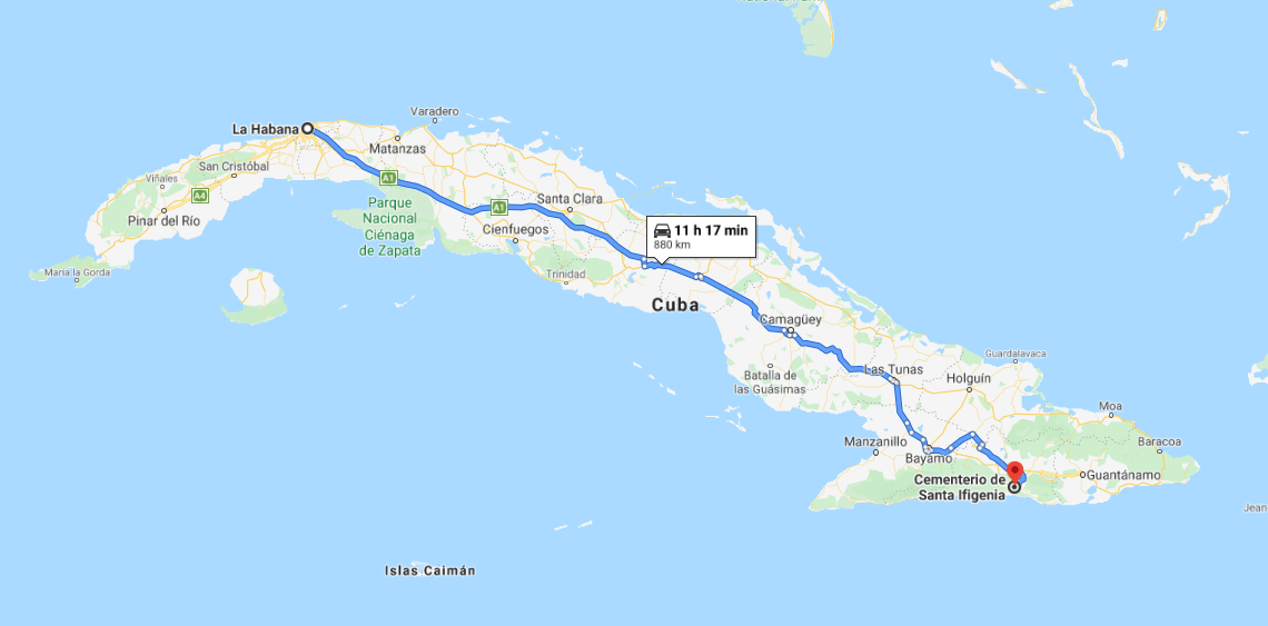 Cómo llegar a Cementerio Santa Ifigenia, Cuba