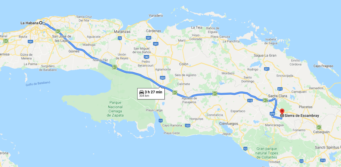 Cómo llegar a la Sierra de Escambray, Cuba